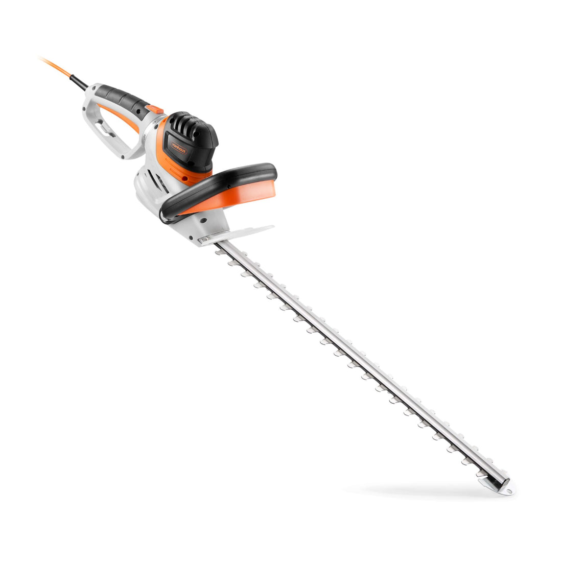 VonHaus Hedge Trimmer 710W – Electric Lightweight Cutter for Hedges, Branches, Shrubs, Twigs – Comes with Blade Cover, 10m Cable, 61cm Blade, Rotating Handle, 2 Stage Safety Trigger