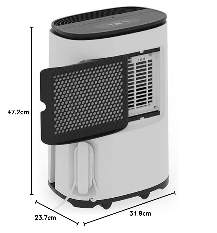 MeacoDry Arete® One 12L dual Dehumidifier & HEPA air purifier for regular sized homes - prevents damp and condensation - ultra-quiet - low energy laundry mode- night mode - five year warranty
