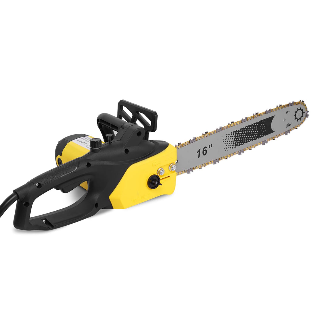 Electric Chainsaw, 2500W Powerful Electric Chainsaw,16" Portable Corded Chain Saw with 1.5m Power Cable, 4500rpm Chain Saw for Garden Tree Pruning, 10m/s Chain Speed Auto Chain Lubrication to Cut Wood