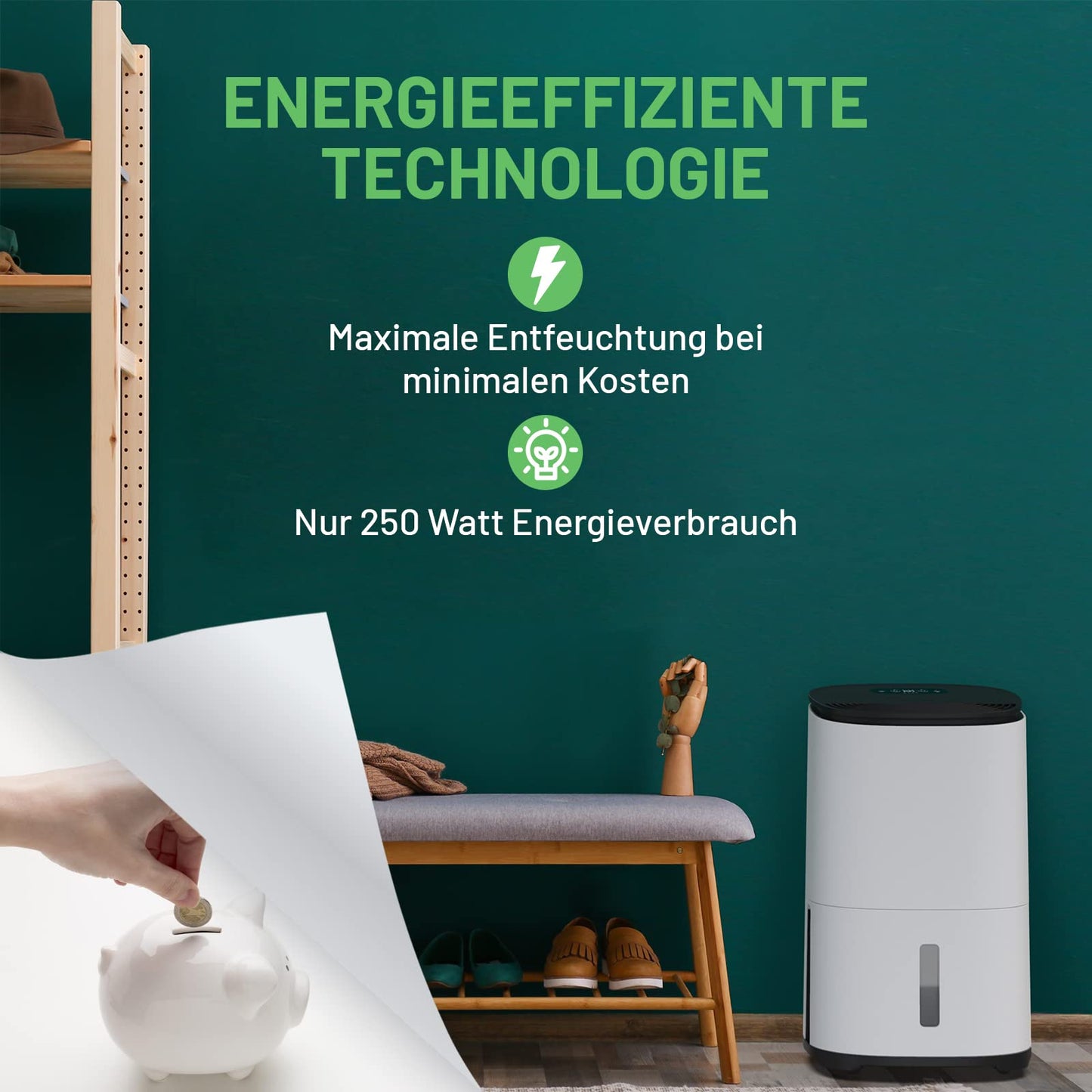 MeacoDry Arete® One 12L dual Dehumidifier & HEPA air purifier for regular sized homes - prevents damp and condensation - ultra-quiet - low energy laundry mode- night mode - five year warranty