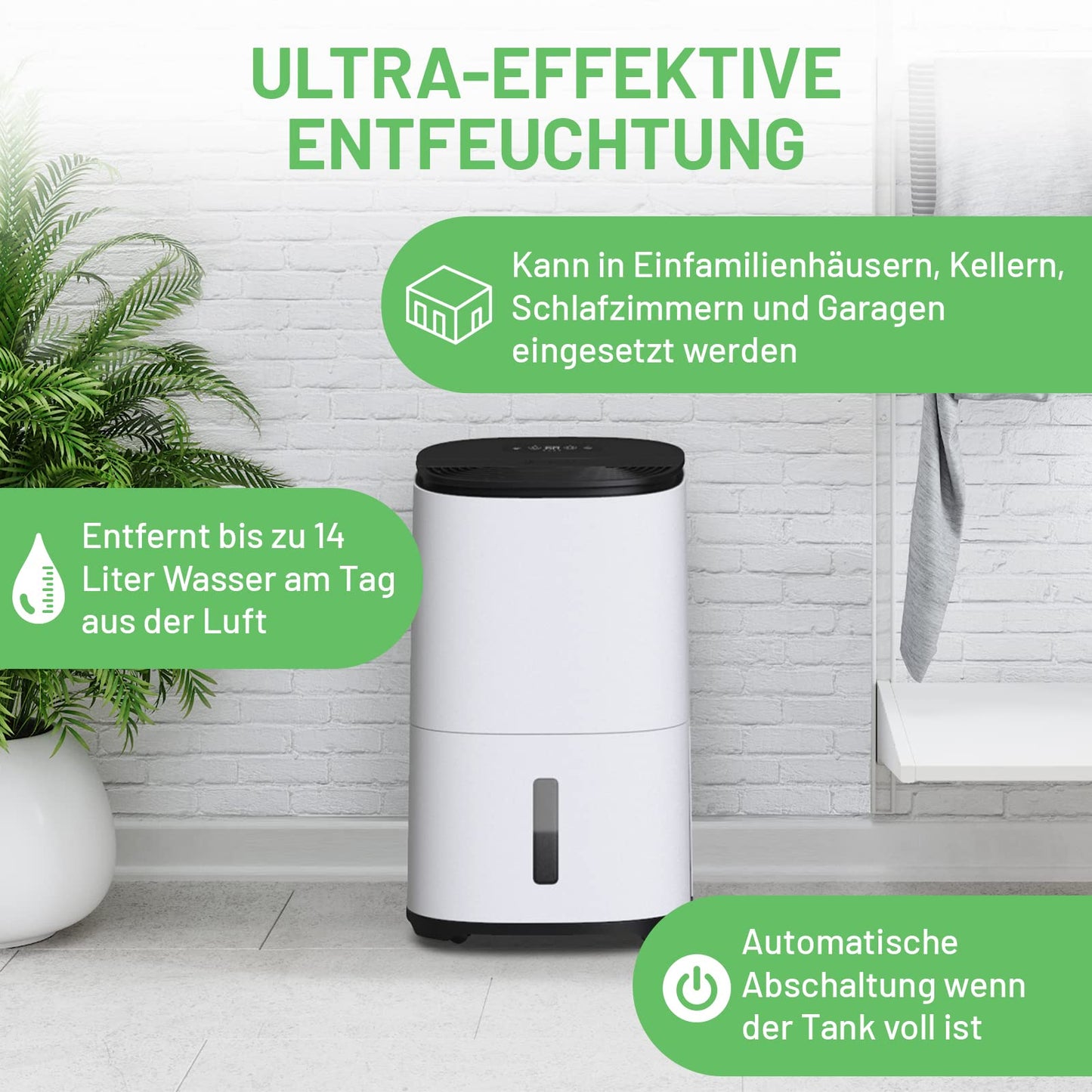 MeacoDry Arete® One 12L dual Dehumidifier & HEPA air purifier for regular sized homes - prevents damp and condensation - ultra-quiet - low energy laundry mode- night mode - five year warranty