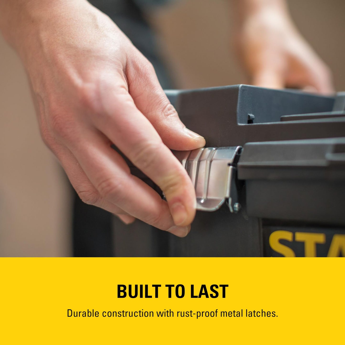 STANLEY Essential Rolling Workshop Toolbox, 3-in1 Stackable Units, Portable Tool Solution, STST1-80151