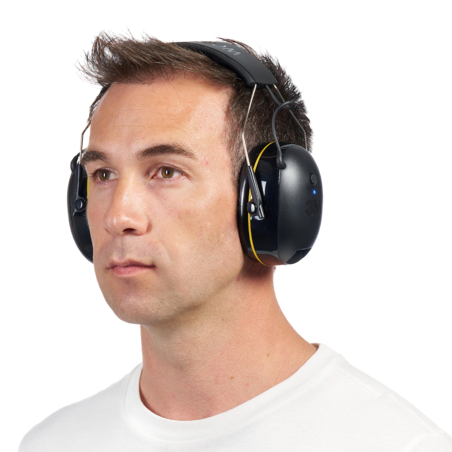 3M WorkTunes Connect, Bluetooth Ear Defenders Wireless, 90543EC1, Hearing Protector Earmuffs, Connect your Mobile Phone, 30+ hours battery life, Rechargeable, (94-105 dB), Black, 4.02x7.44x5.91
