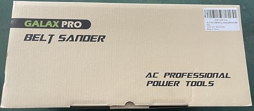 GALAX PRO 1010W Belt Sander, 120-380 RPM Variable Speed Settings, Dust Bag，5 Sanding Belts(76x533 MM)