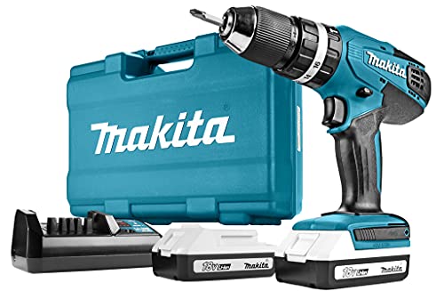 Makita HP457DWE10 Combi Drill, 18 V, Multi-Colour