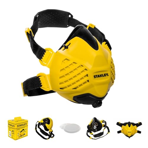 STANLEY DUST MASK RESPIRATOR WITH P3 FILTERS S/M