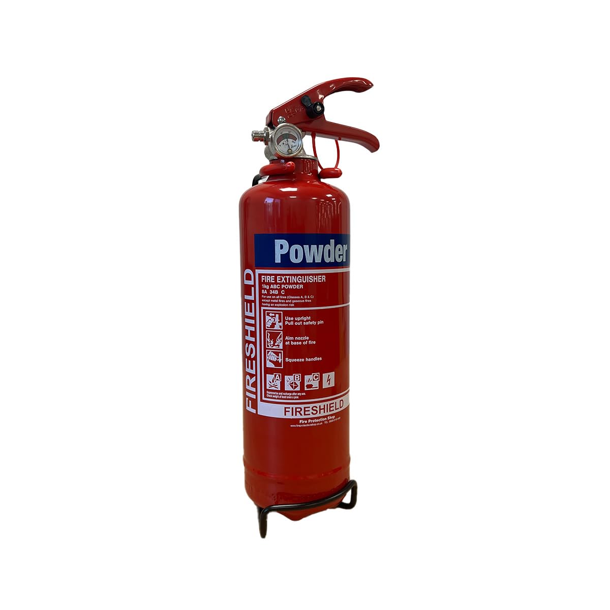 FireShield Home Safety Pack, 1kg Dry Powder Fire Extinguisher & 1m x 1m Soft Case Fire Blanket