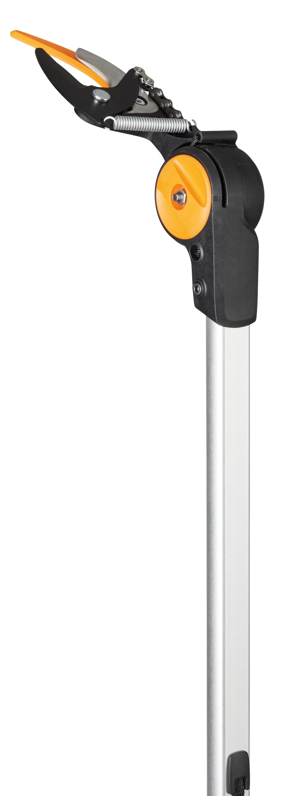Fiskars PowerGear X Telescopic Tree Pruner UPX86, Non-stick Coated, Steel Blade/Aluminium Handle, Length 2.4 - 4 m, Black/Orange, 1023624
