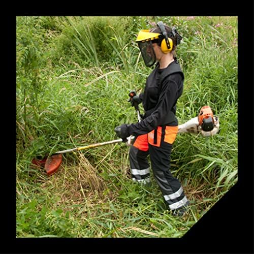 Oregon Browguard & Steel Mesh Visor Combination PPE, Adjustable Safety Face Shield Attached to a Head Guard Delivering Face and Eye Protection, For Forestry, Gardening, Loggers, DIY, One Size
