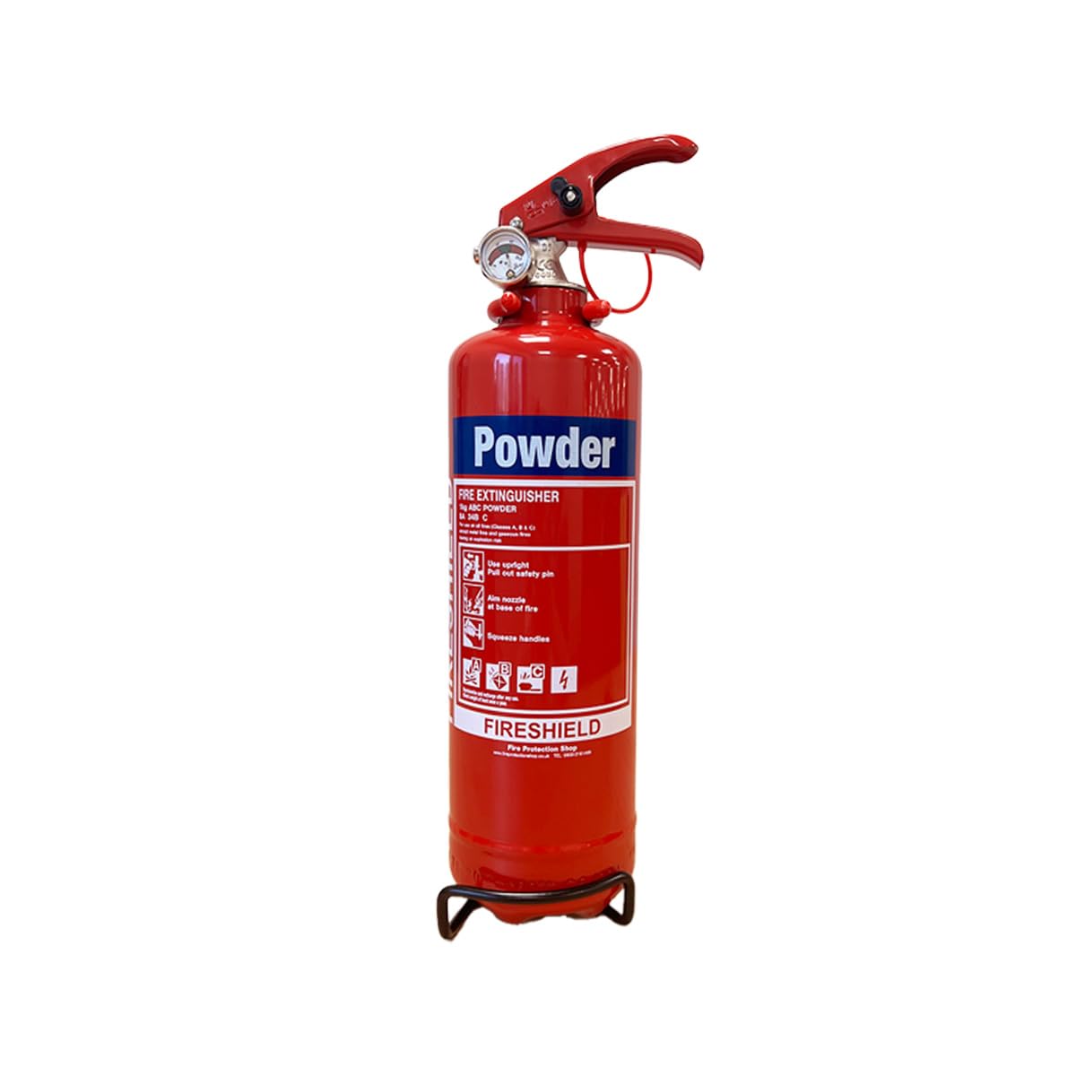 FireShield Home Safety Pack, 1kg Dry Powder Fire Extinguisher & 1m x 1m Soft Case Fire Blanket