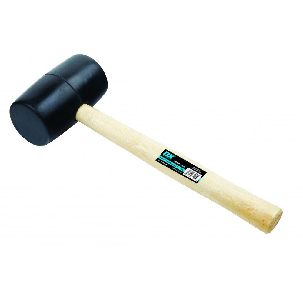 OX Trade Black Rubber Mallet - 16 oz, 160z / 450g