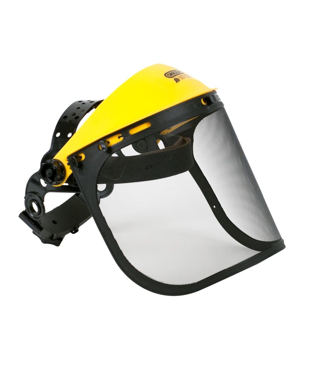 Oregon Browguard & Steel Mesh Visor Combination PPE, Adjustable Safety Face Shield Attached to a Head Guard Delivering Face and Eye Protection, For Forestry, Gardening, Loggers, DIY, One Size