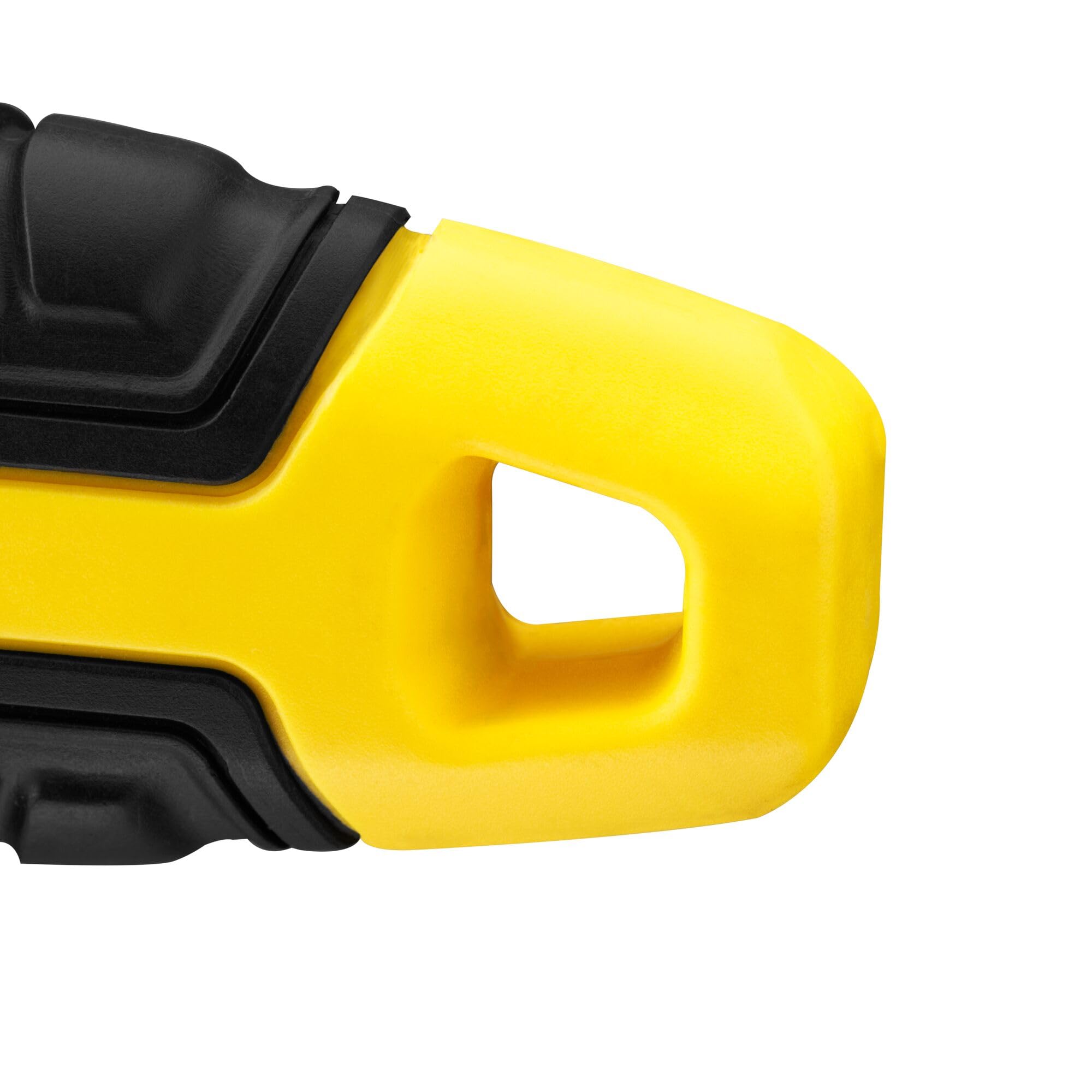 STANLEY Adjustable Wrench 30 x 200 mm Protective Phosphate Finish and Ergonomic Bi Material Handle 0-90-948, Black, Yellow