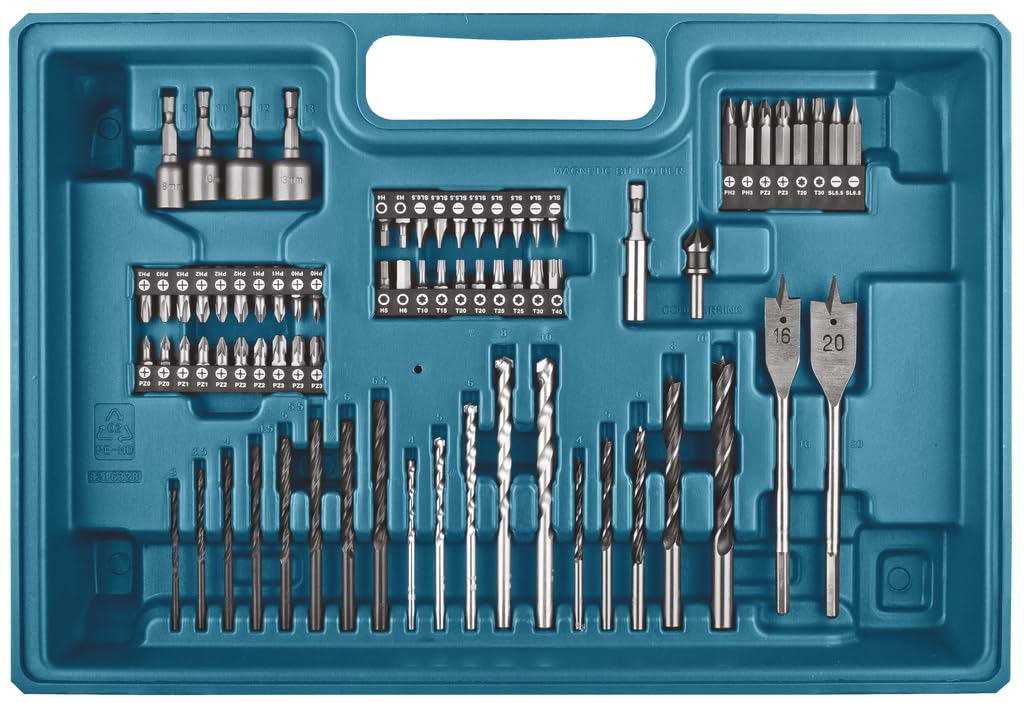 Makita HP457DWE10 Combi Drill, 18 V, Multi-Colour