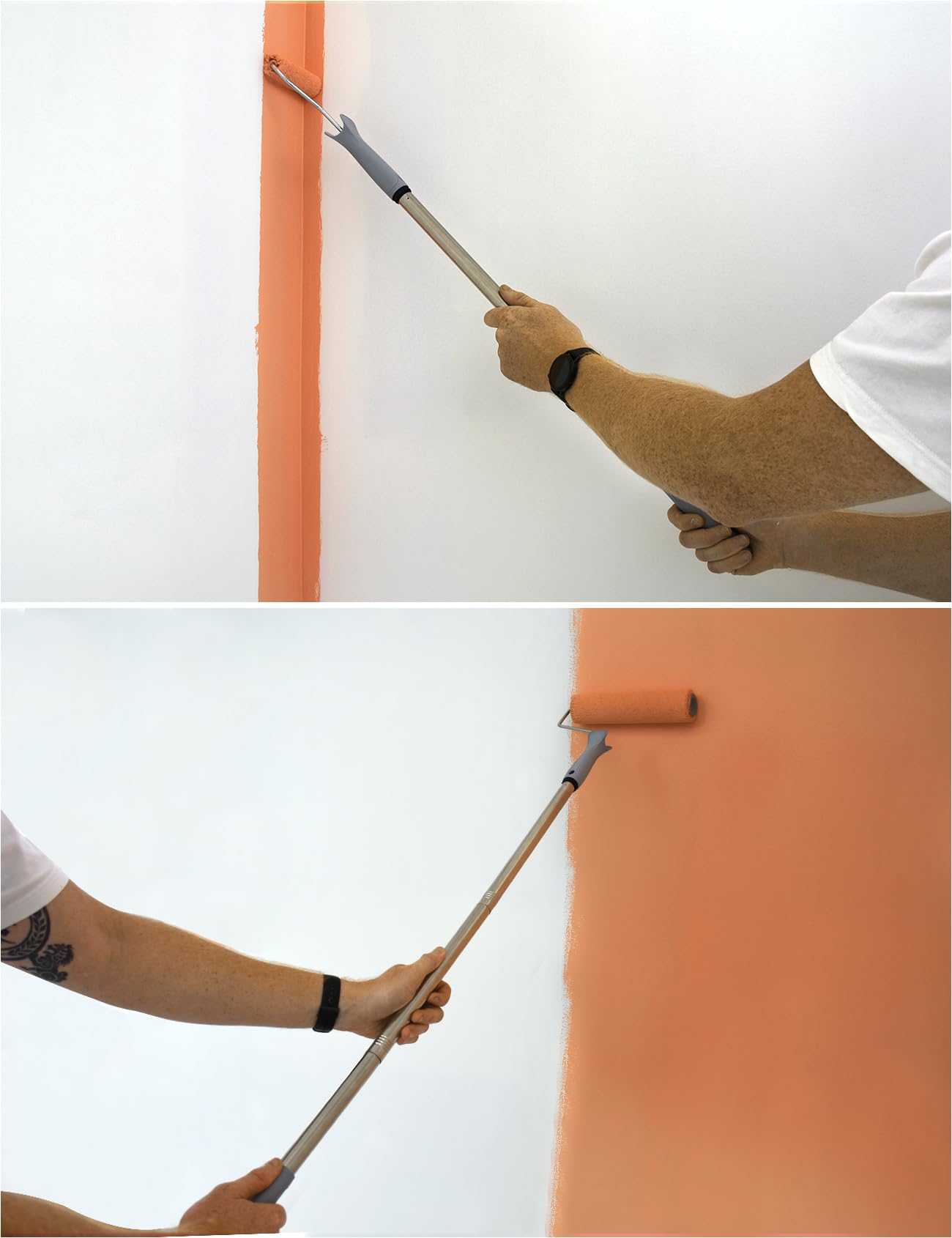 ROLLINGDOG Paint Roller Set - 9 inch Painting Roller Set, Paint Rollers and Trays Sets, Roller Sets for Painting, Paint Roller Set with Extension Pole, Pack of 10