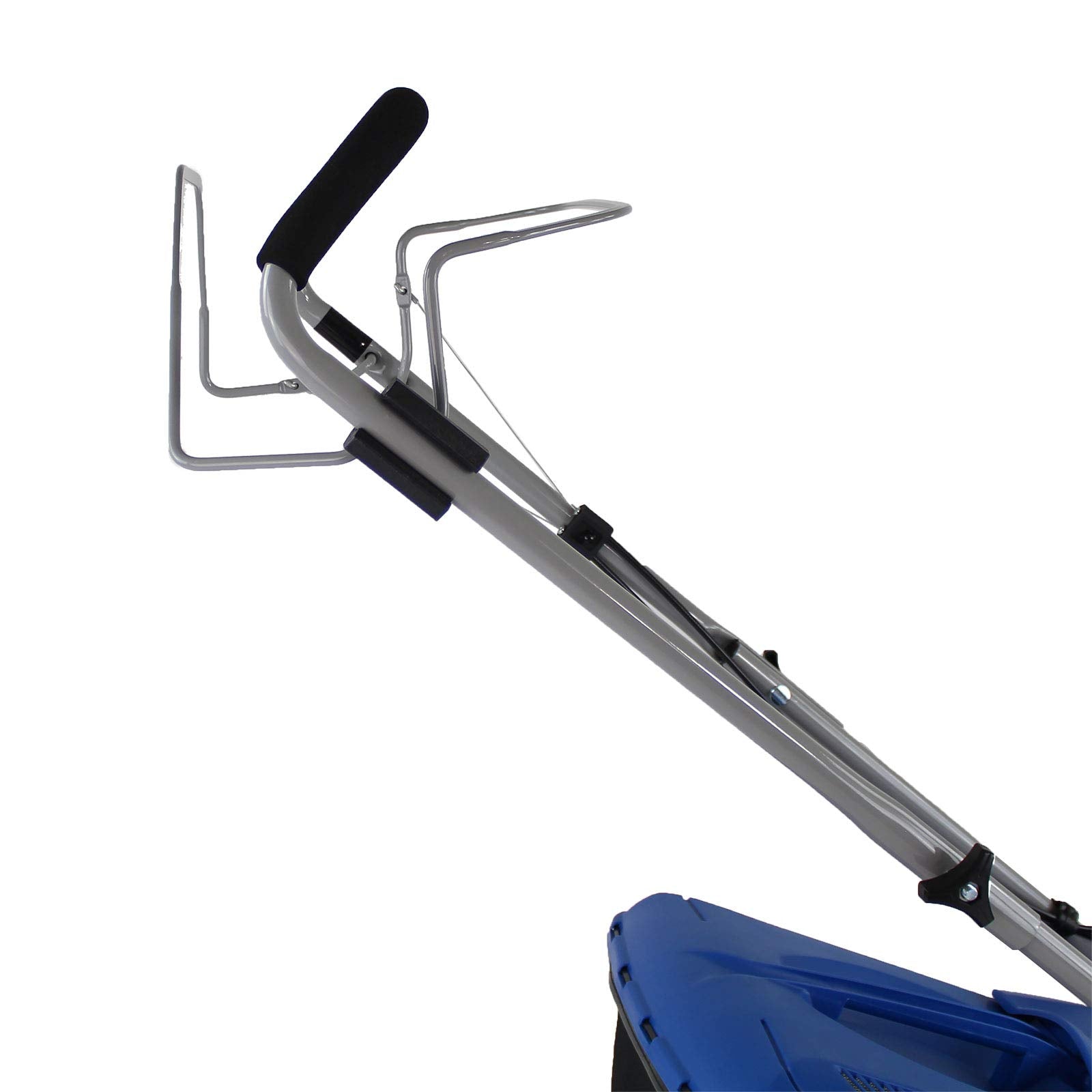 Hyundai Petrol Self Propelled Lawnmower, 17"/43cm 139cc, Recoil Pull Start, 5 Adjustable Cutting Heights, Large 45l Grass Collector Bag, Foldable Handles, 3 Year Warranty,