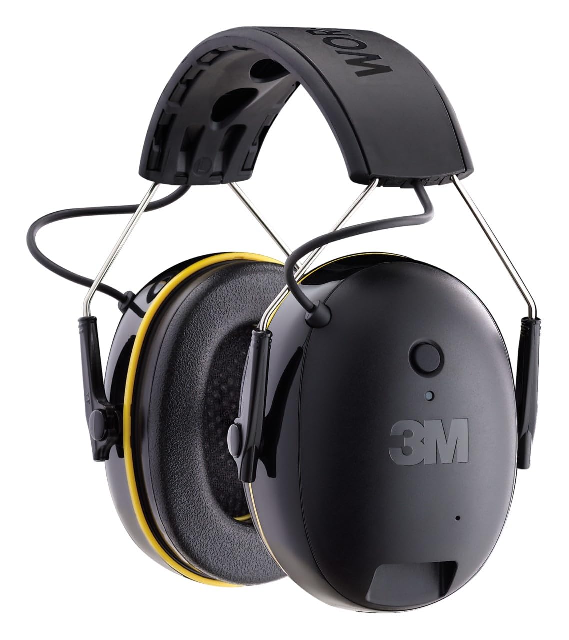 3M WorkTunes Connect, Bluetooth Ear Defenders Wireless, 90543EC1, Hearing Protector Earmuffs, Connect your Mobile Phone, 30+ hours battery life, Rechargeable, (94-105 dB), Black, 4.02x7.44x5.91