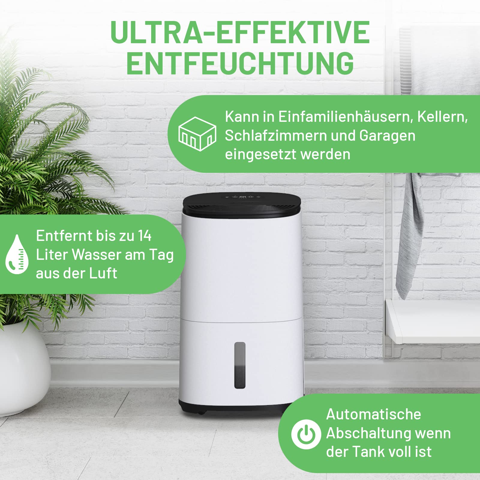 MeacoDry Arete® One 12L dual Dehumidifier & HEPA air purifier for regular sized homes - prevents damp and condensation - ultra-quiet - low energy laundry mode- night mode - five year warranty