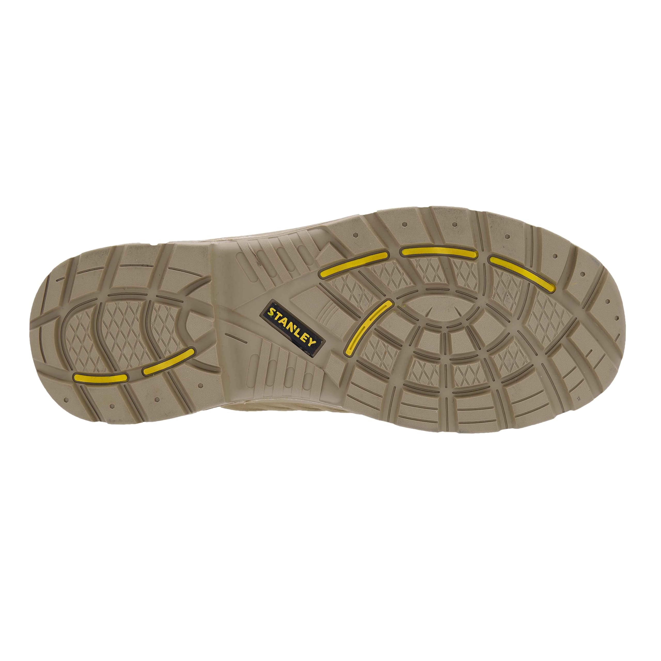 STANLEY Vortex Men's Waterproof, Nubuck Leather, Steel Safety Toe, Penetration Resistant Work Boot, Stone, UK10