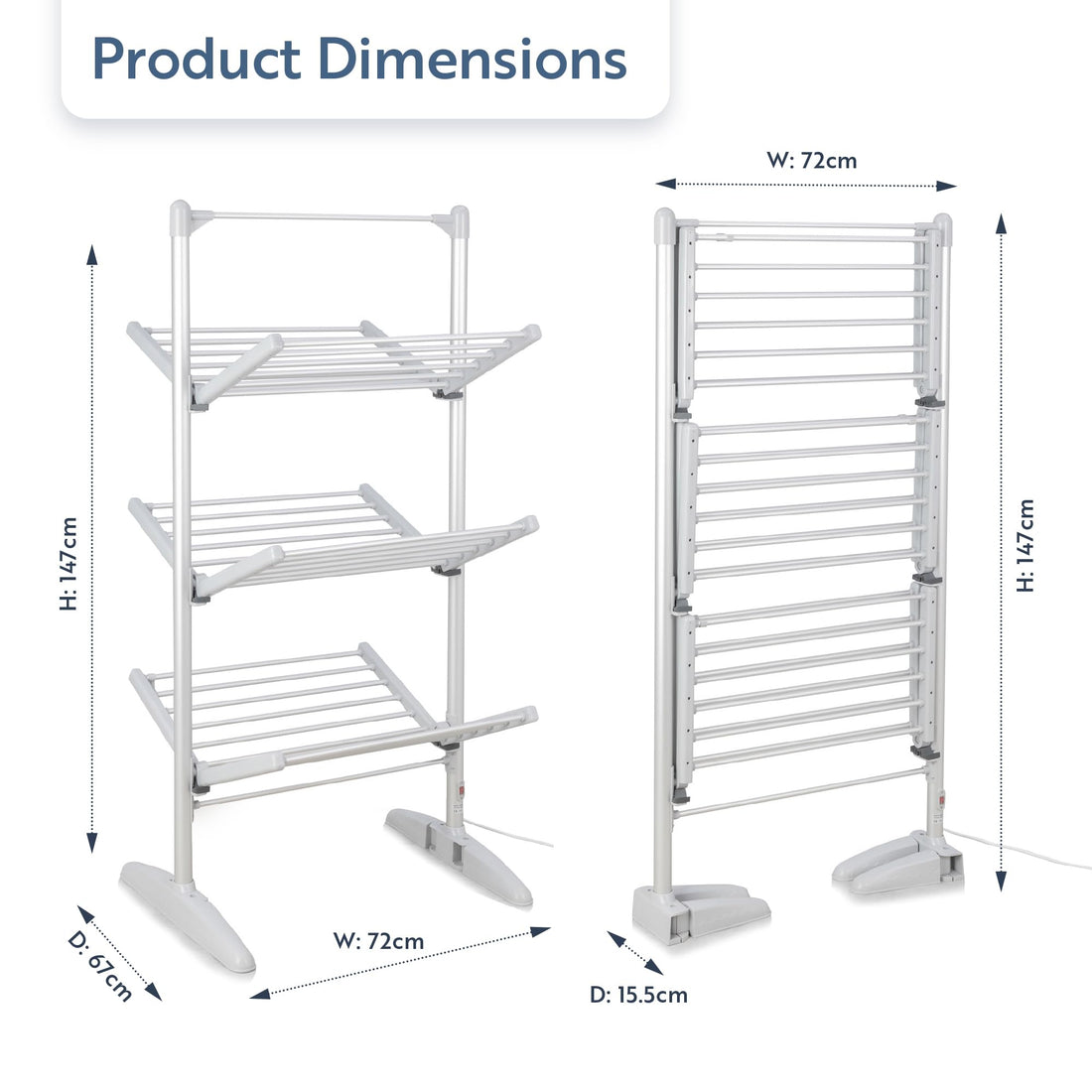 Minky SureDri 3 Tier Heated Clothes Airer
