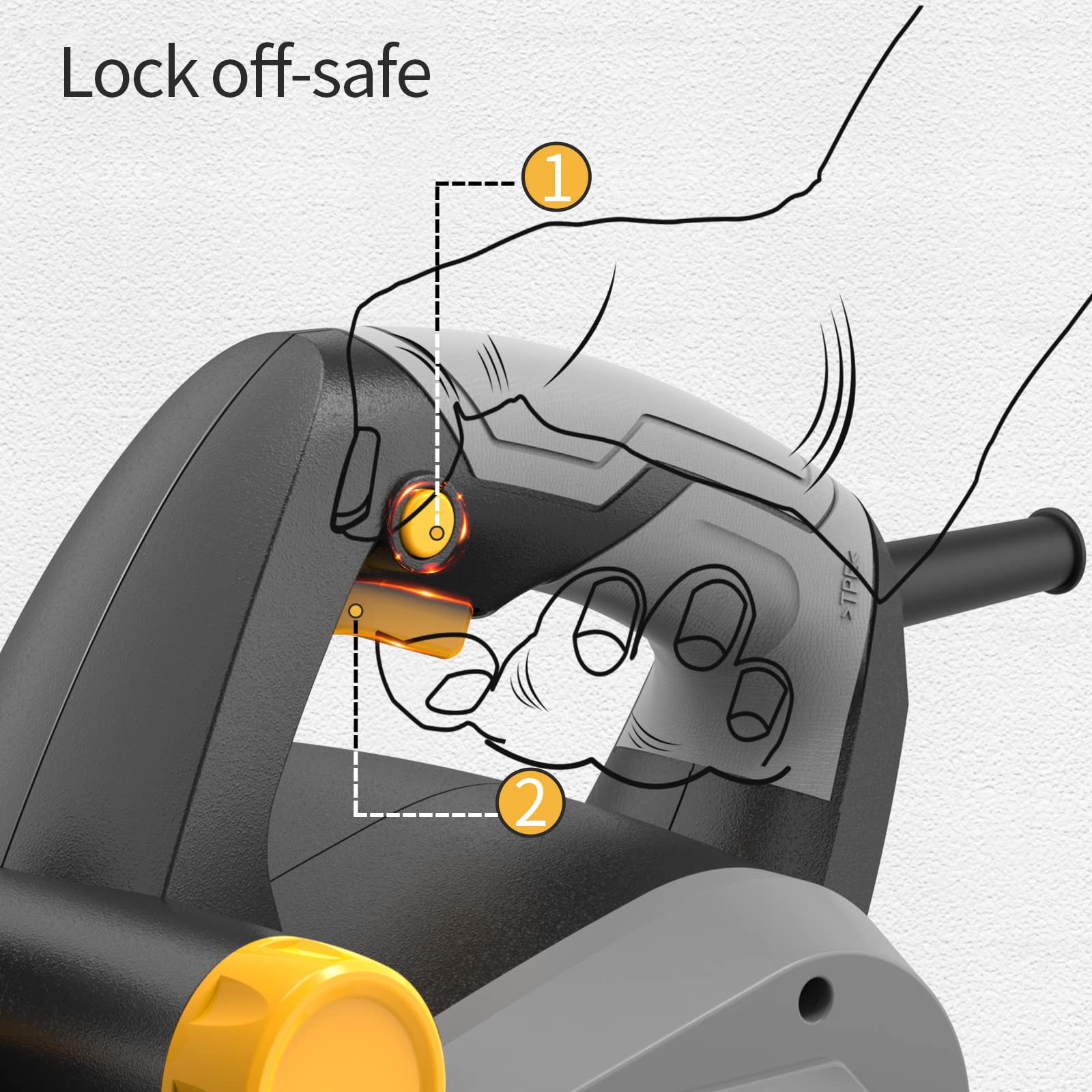Jellas Electric Planer, Voltage 230-240V Electric Hand Planer, 16000RPM Planer, with 2 Reversible HSS Blades, 2mm Adjustable Cut Depth, Parallel Fence Bracket, Ideal Planer Woodworking, EP710