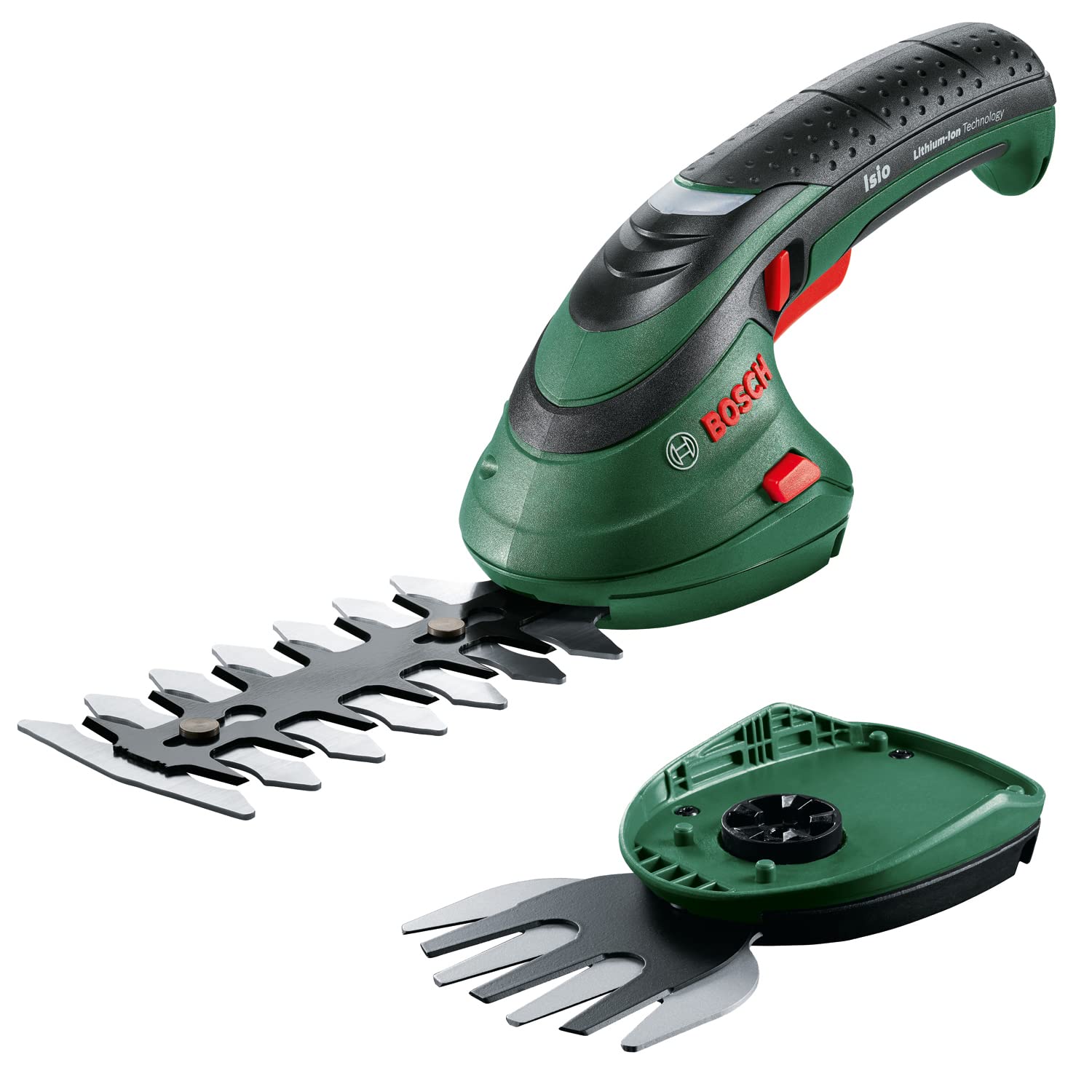 Bosch Cordless Edging Shear Set Isio (3.6 V, Blade Length: 12 cm, Tooth spacing: 8 mm, in Soft Bag Packaging)