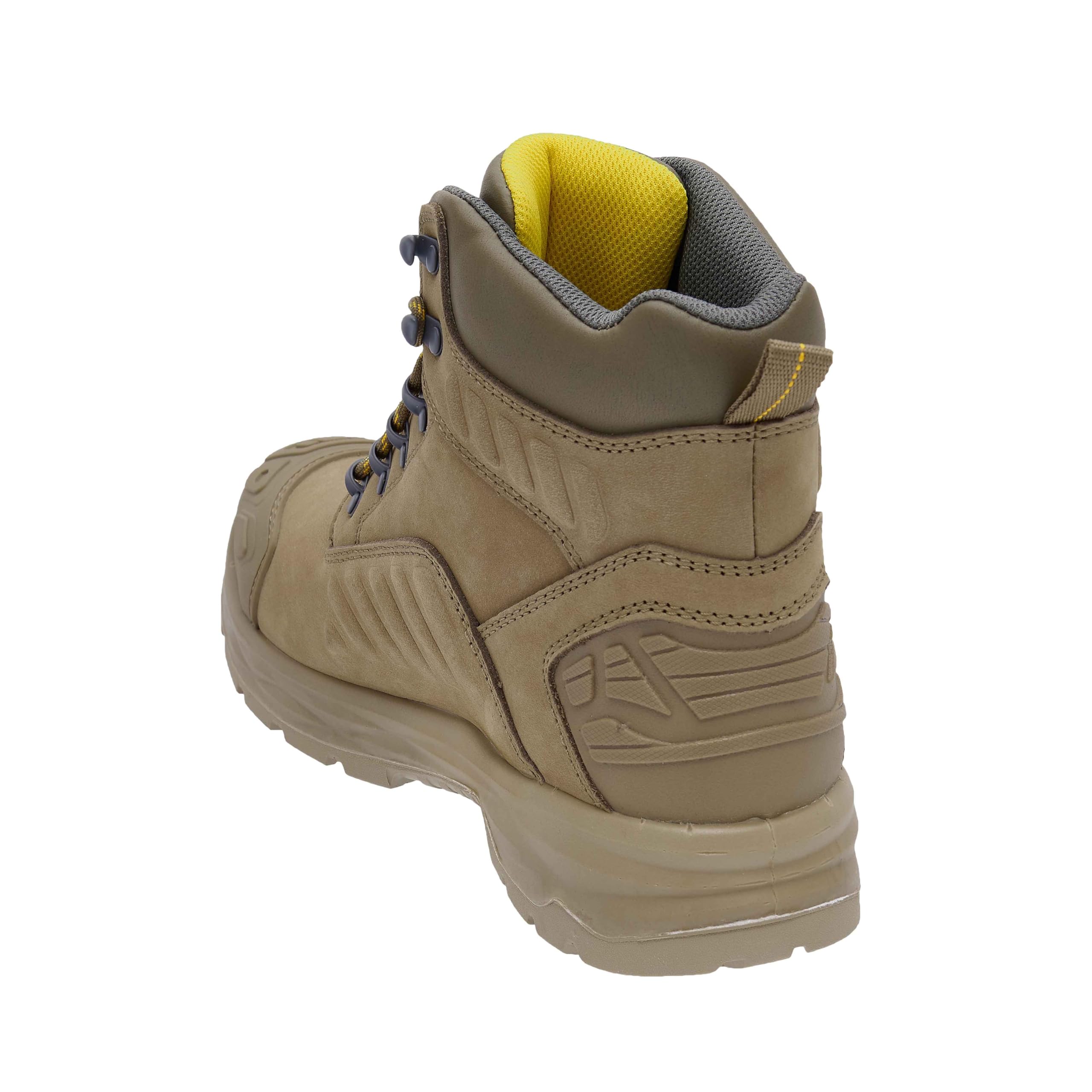 STANLEY Vortex Men's Waterproof, Nubuck Leather, Steel Safety Toe, Penetration Resistant Work Boot, Stone, UK10