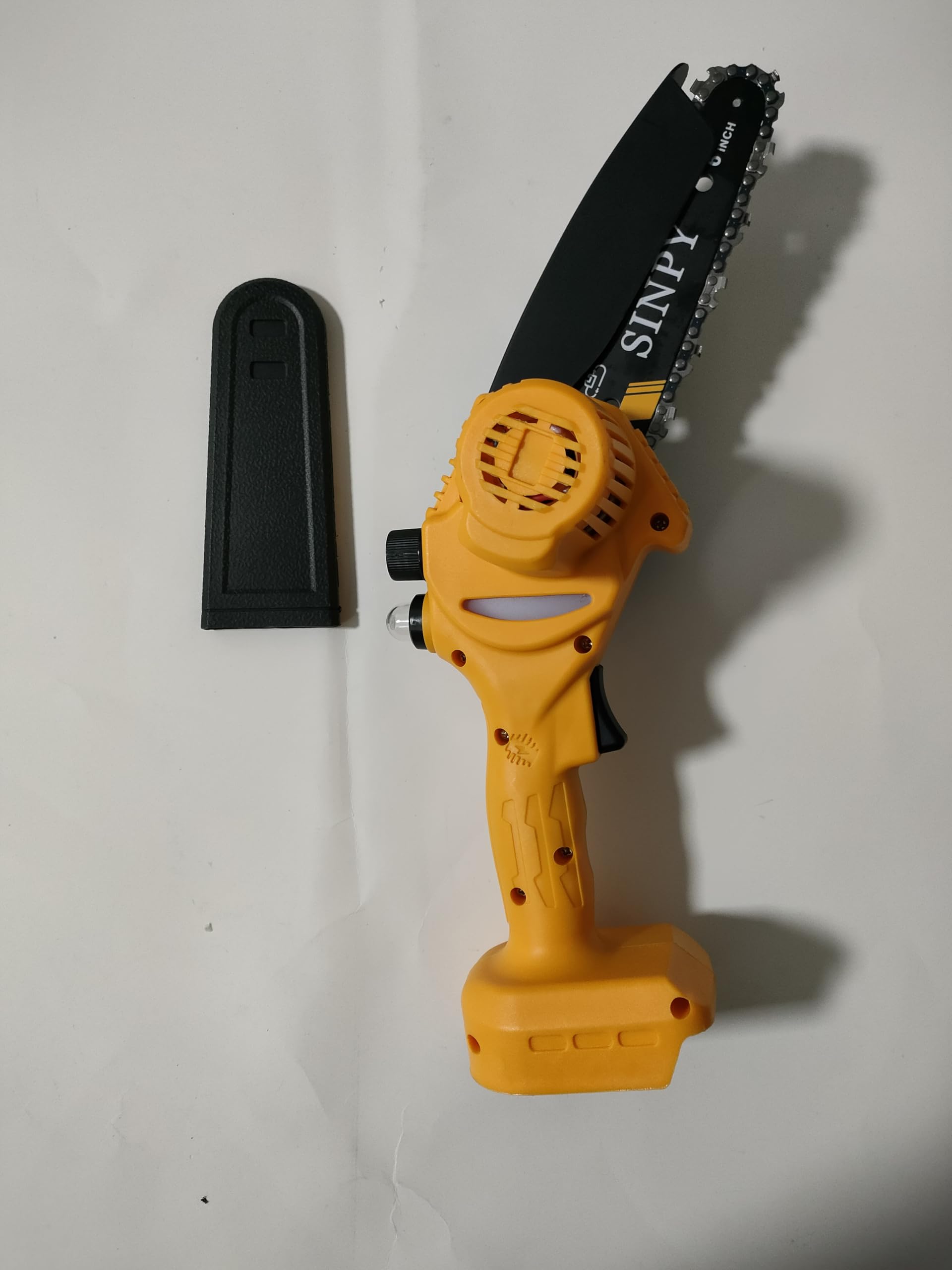 SINPY Mini Chainsaw Cordless, 6 Inch Electric Power Chain Saw with 2 Batteries & 2 Chains, Small Chainsaw with Safety Lock for Tree Trimming, Garden, Wood Cutting Gift for Men Dad Husband Fathers 2025