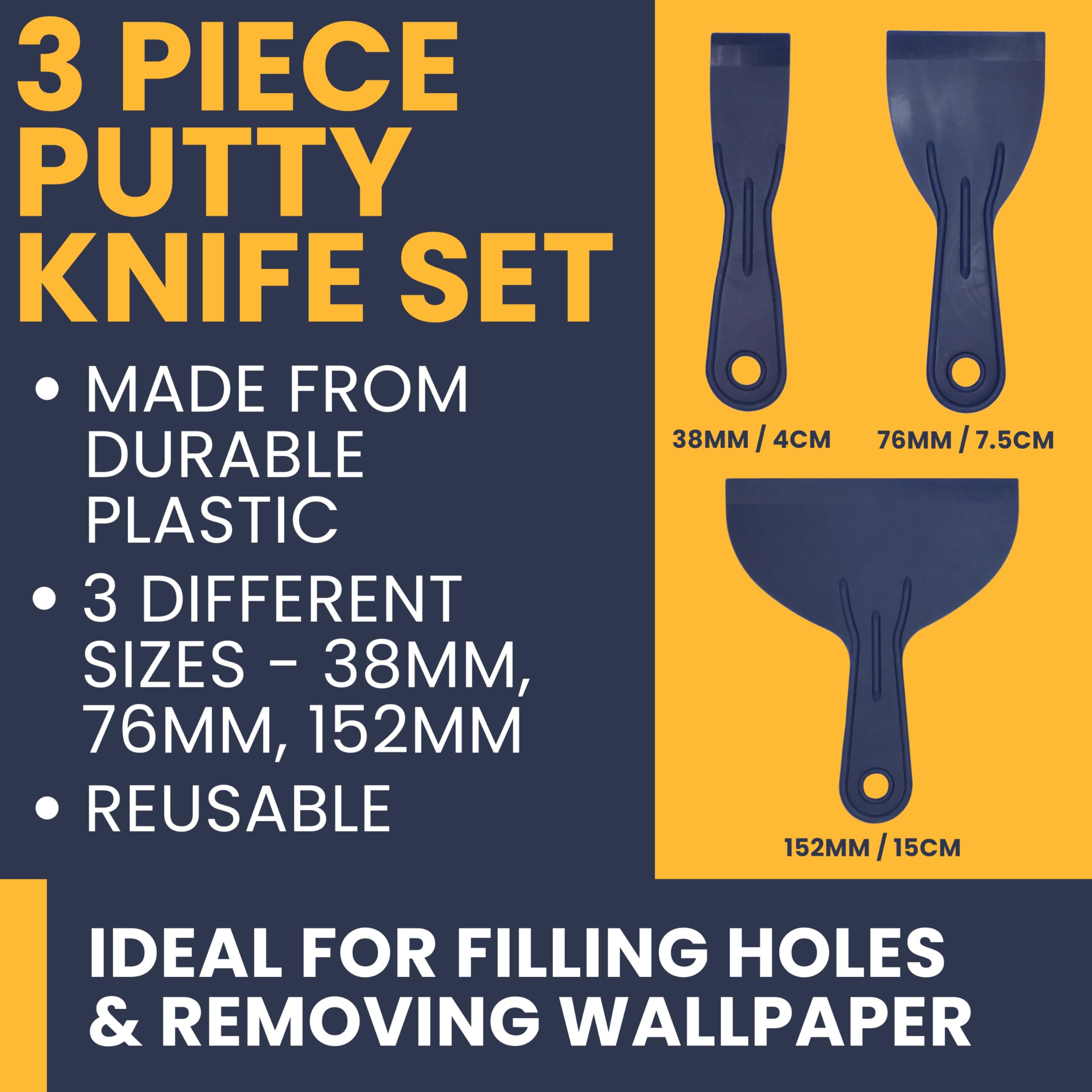 Wall Repair Kit With 1.4kg Ready Mixed Filler for Walls Holes & Gaps | 12 Assorted Sand Paper, Gloves & Plastic Filling Tools | Plaster & Wood Filler