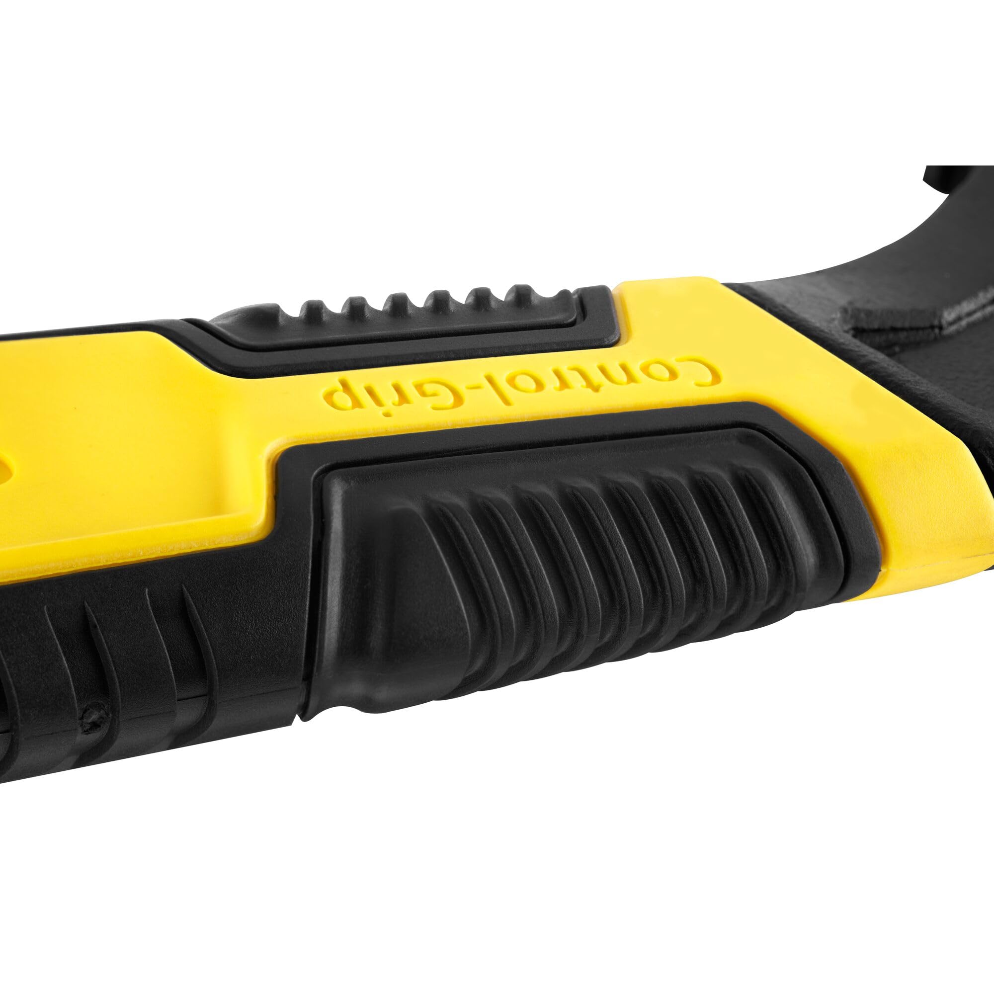 STANLEY Adjustable Wrench 30 x 200 mm Protective Phosphate Finish and Ergonomic Bi Material Handle 0-90-948, Black, Yellow