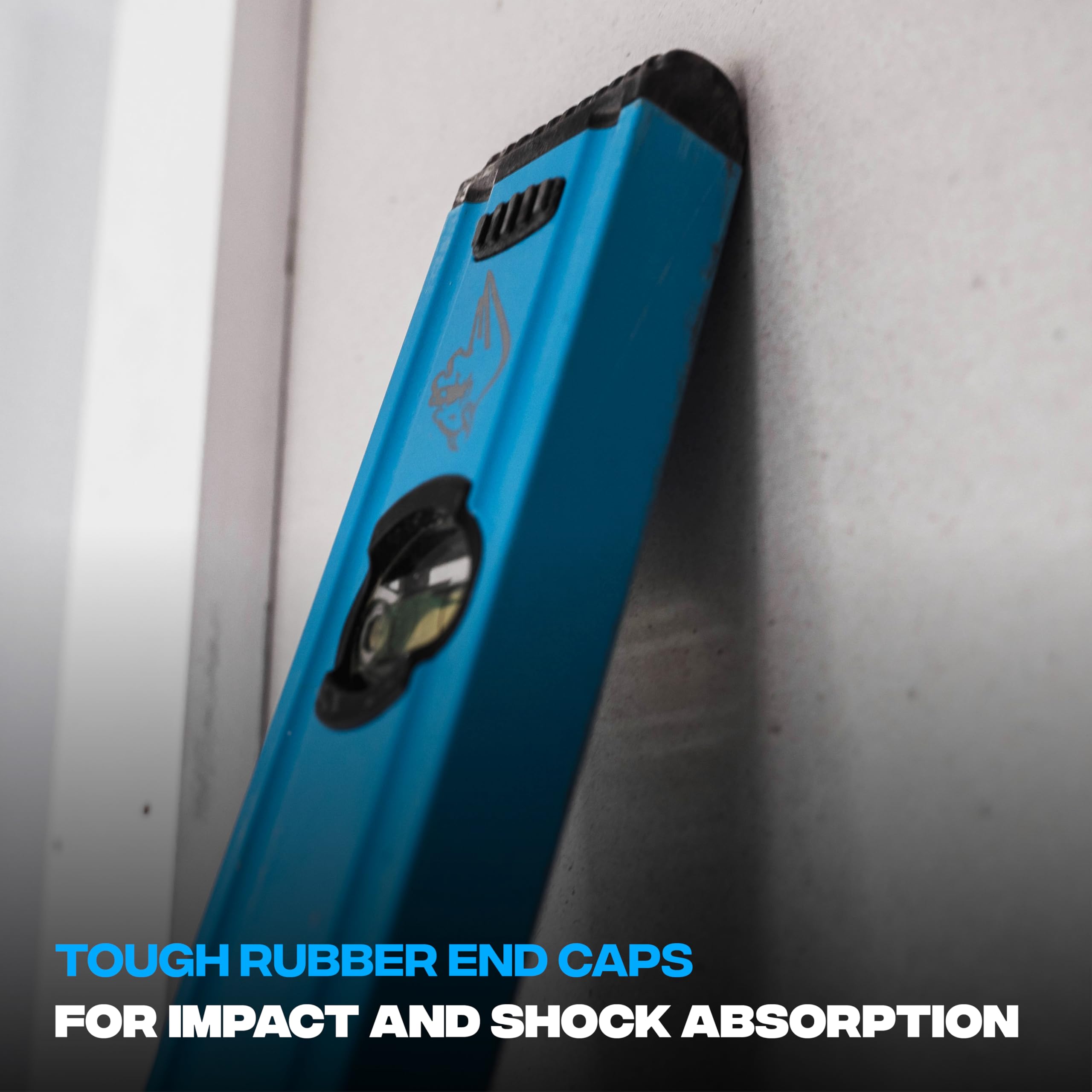 OX Spirit Level - Premium Trade Spirit Level - Industrial Grade Measurement Accuracy with 3 High-precision Vial (Accuracy 0.5 mm/m) - Blue - 600/1200/1800/230 mm