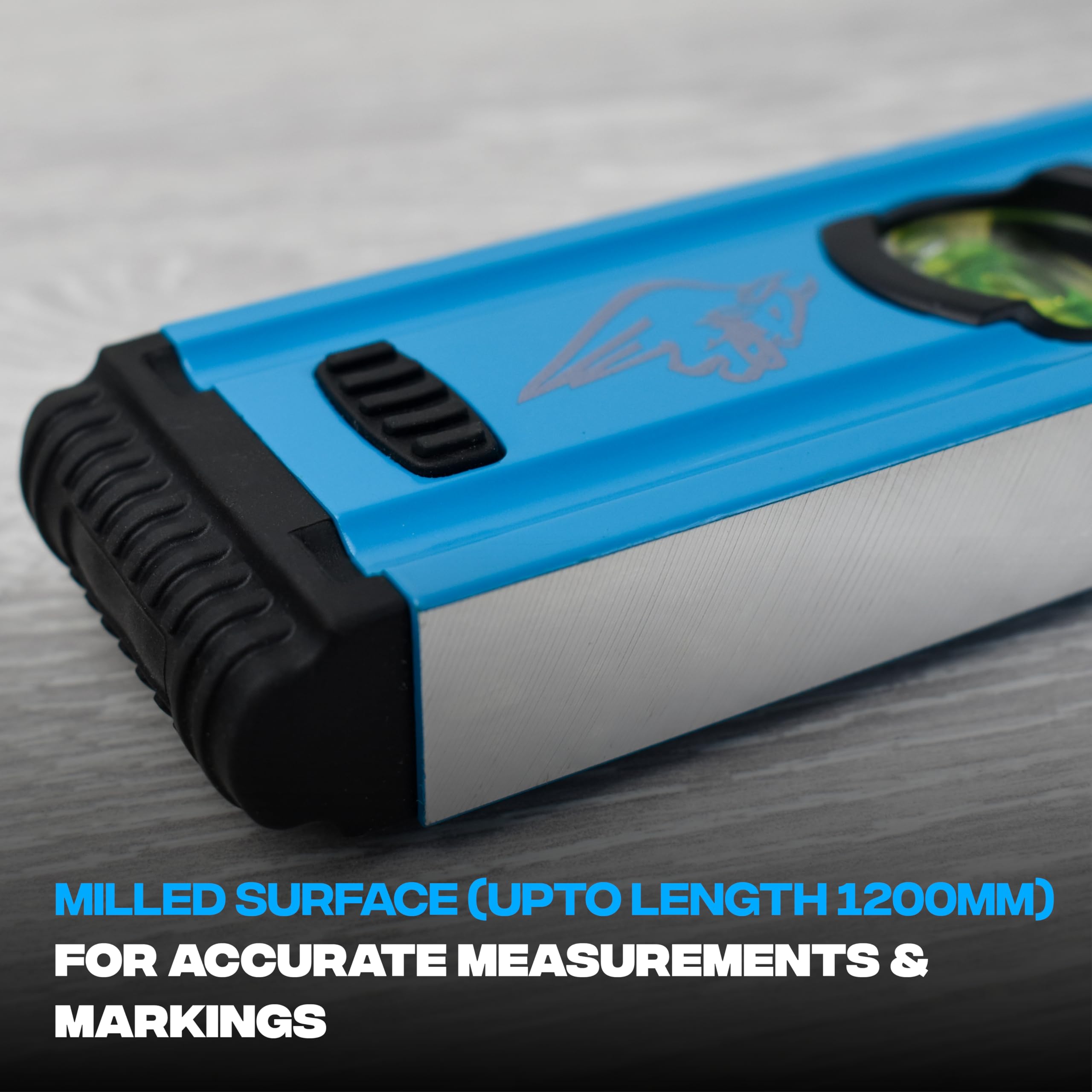 OX Spirit Level - Premium Trade Spirit Level - Industrial Grade Measurement Accuracy with 3 High-precision Vial (Accuracy 0.5 mm/m) - Blue - 600/1200/1800/230 mm