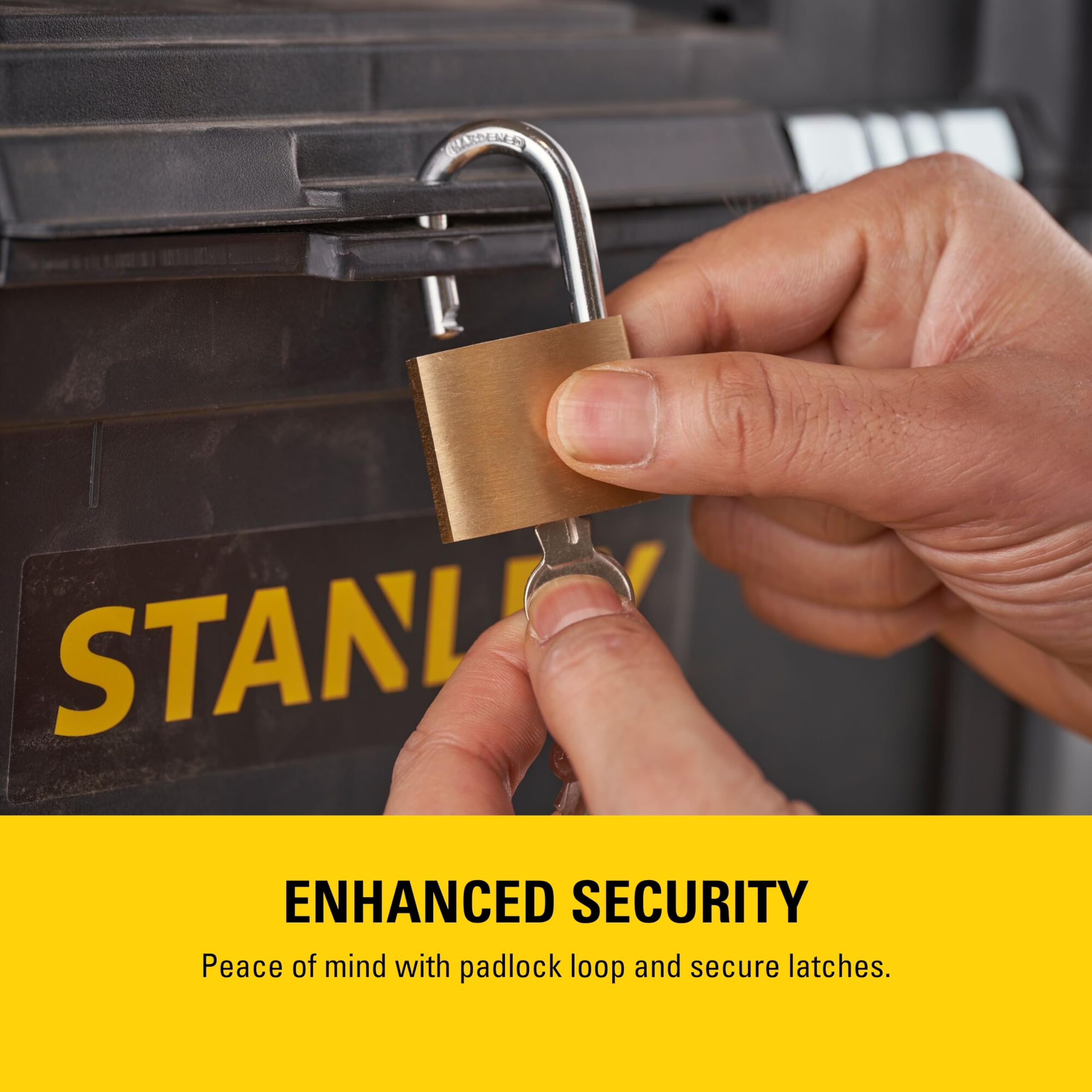 STANLEY Essential Rolling Workshop Toolbox, 3-in1 Stackable Units, Portable Tool Solution, STST1-80151