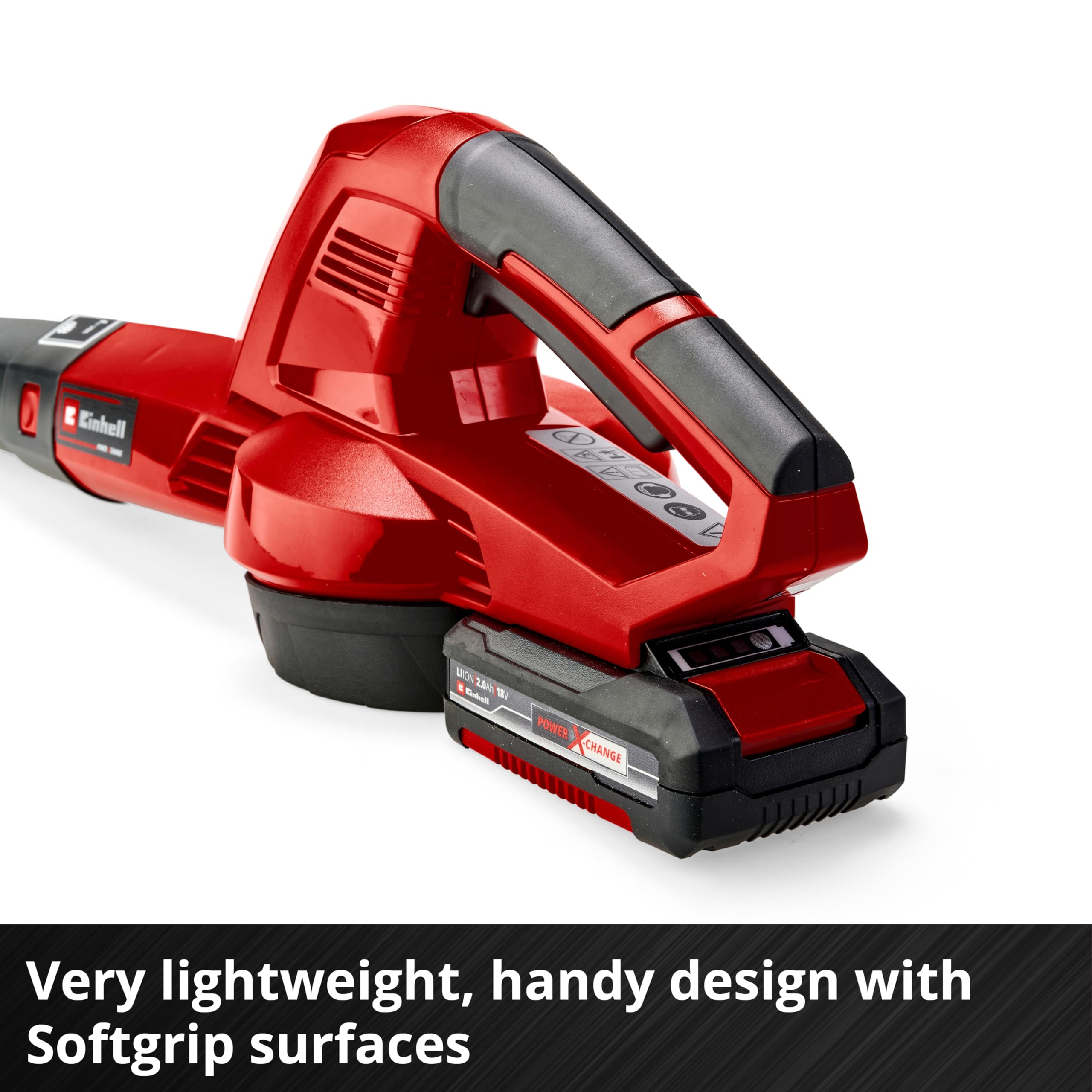 Einhell Power X-Change 18V Cordless Leaf Blower With Battery and Charger - Lightweight, Powerful Air Blower For Garden, Workshop And Home Use - GE-CL 18 Li E Garden Blower