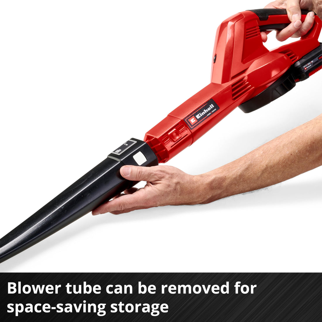 Einhell Power X-Change 18V Cordless Leaf Blower With Battery and Charger - Lightweight, Powerful Air Blower For Garden, Workshop And Home Use - GE-CL 18 Li E Garden Blower
