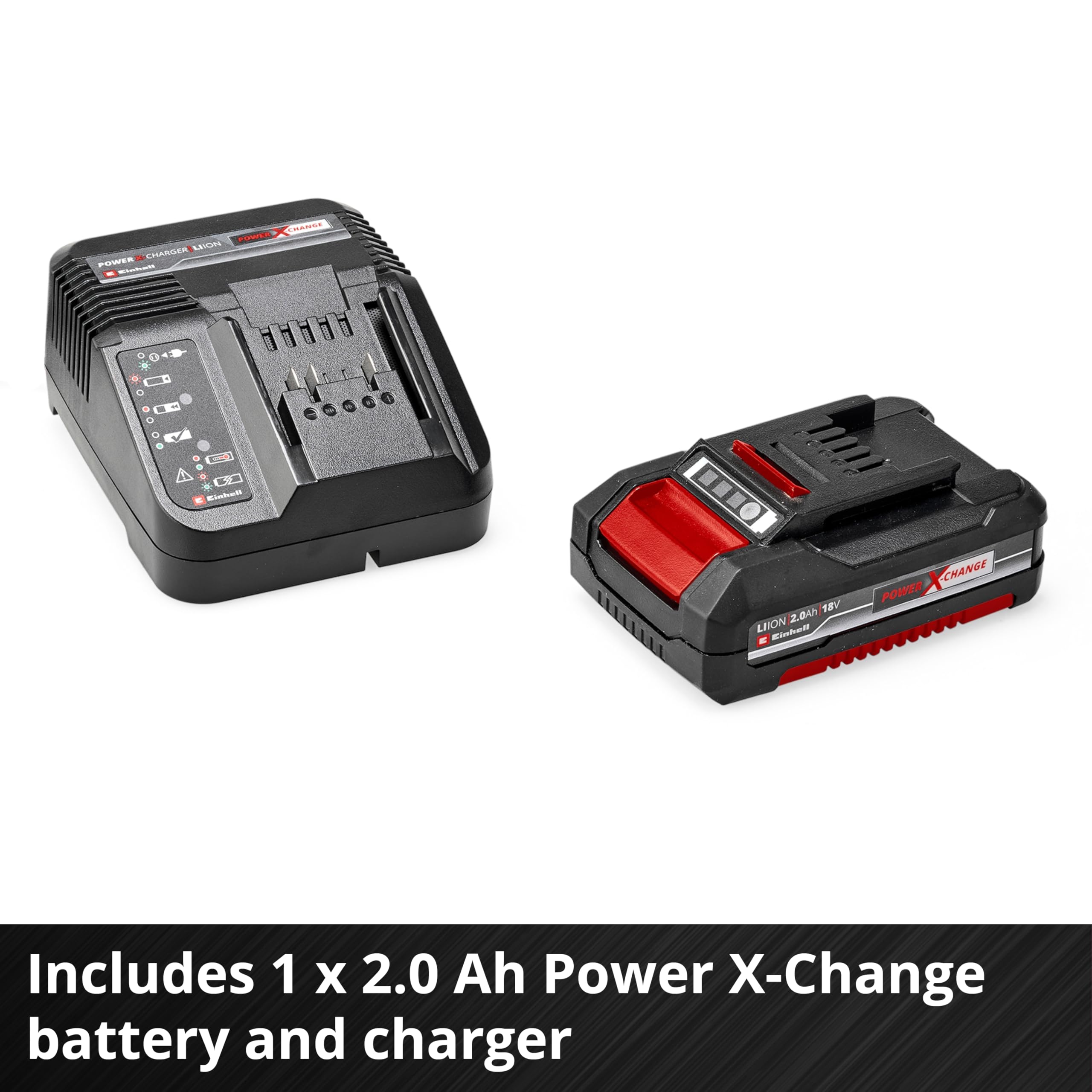 Einhell Power X-Change 18V Cordless Leaf Blower With Battery and Charger - Lightweight, Powerful Air Blower For Garden, Workshop And Home Use - GE-CL 18 Li E Garden Blower
