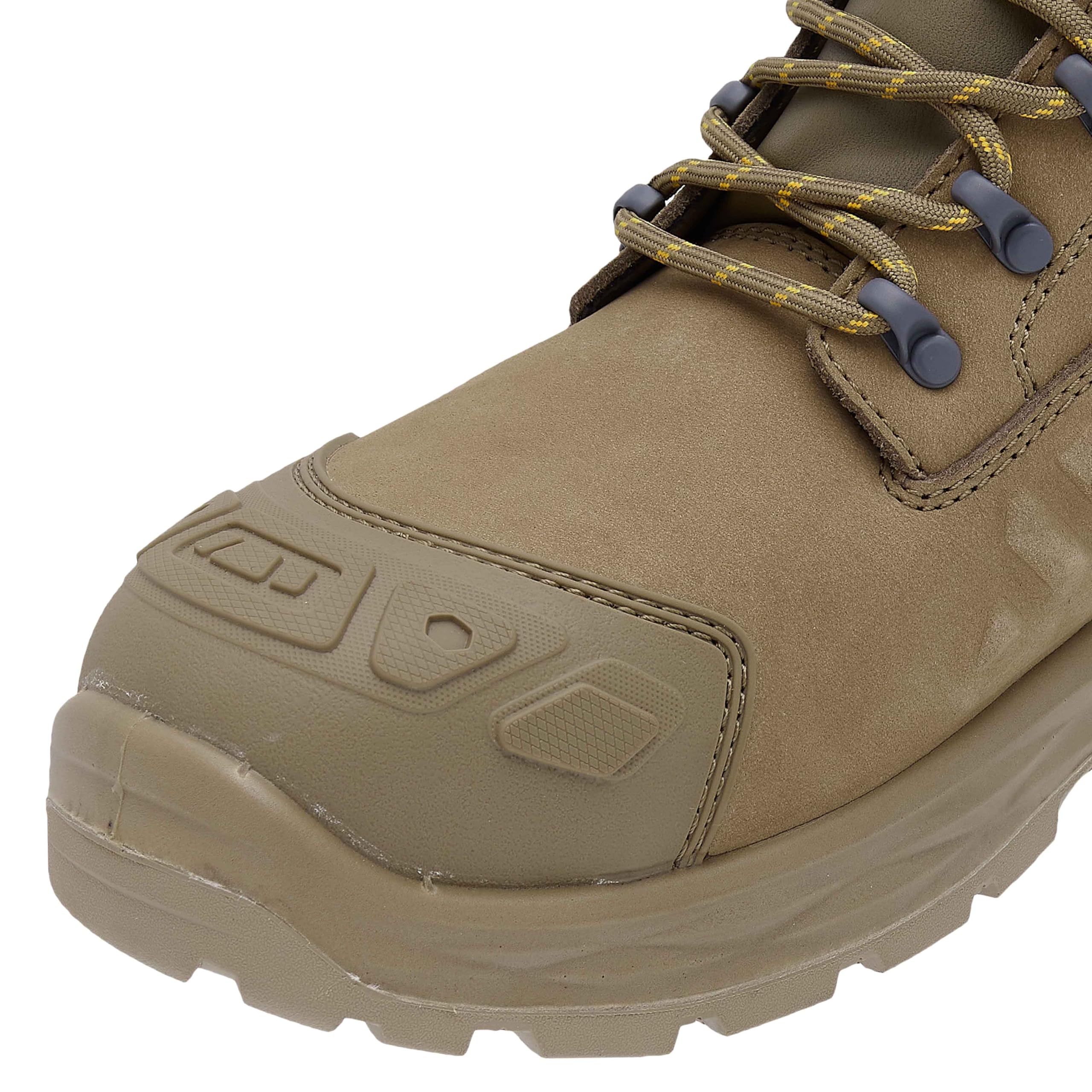 STANLEY Vortex Men's Waterproof, Nubuck Leather, Steel Safety Toe, Penetration Resistant Work Boot, Stone, UK10